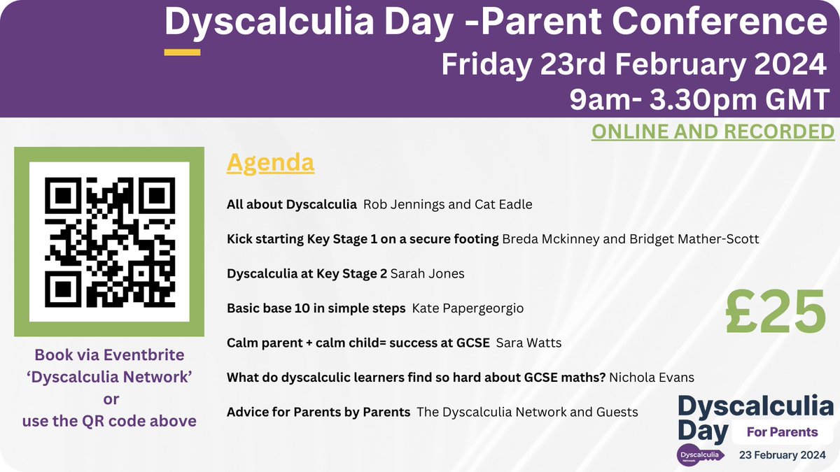 DyscalculiaNet1's tweet photo. We are thrilled to announce the Dyscalculia Day Parent Conference! 

Book here -
https://t.co/2QJ4WDJU5F

#Dyscalculia #DyscalculiaAwareness https://t.co/54gIX0Hc61