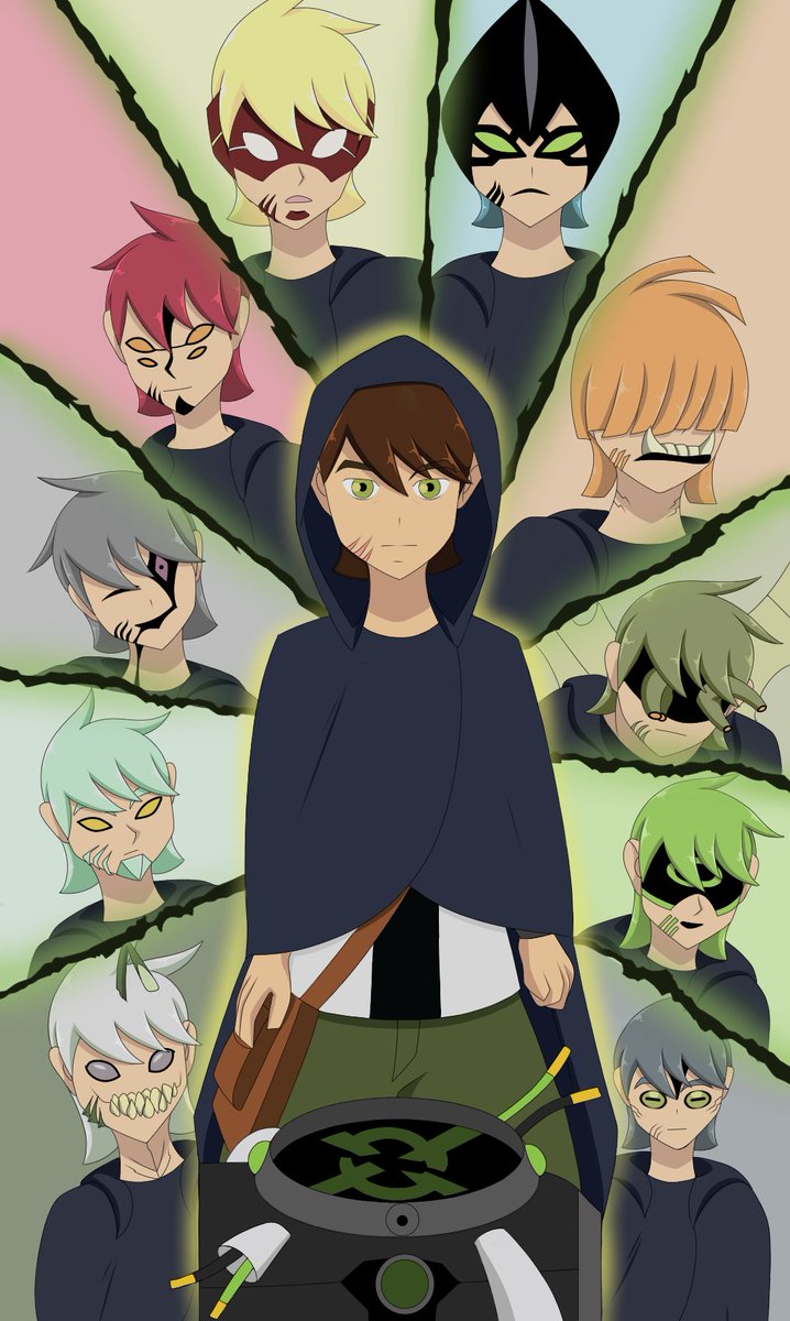 Nezom_SKiller's tweet photo. El carnitrix y chaquetrix han sido motivo que vario saquen sus propias versiones de relojes, así que improvise este para tener la experiencia xD #Ben10 #fanart #AU #AUben #ben10AU #fallotrix https://t.co/qH3bEfbtMs