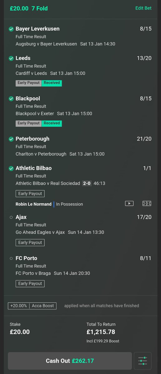 £20 ✍️👉🏼 £1215 

5 ✅ ✅✅✅✅
2 to go 💰💰

Let me know if your on also &amp; if it wins il choose best 5 comments to win £20 each 👊🏽👊🏽👊🏽👊🏽👊🏽

Make sure your in my channel too ⬇️

t.me/+X-gU8SV-JM43N…