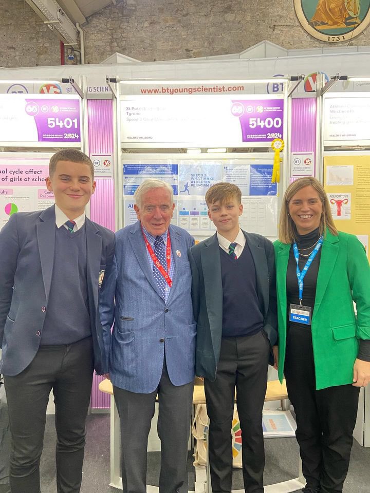 A brilliant result for Yr 10 students Thomas Loughran and Conor Taggart in this years BT Young Scientist Competition 👏 @BTYSTE They have been placed overall 3rd in the Health & Wellbeing Category for their research on the impact of Plyometrics Training on Fitness🙌🏻🙌🏻