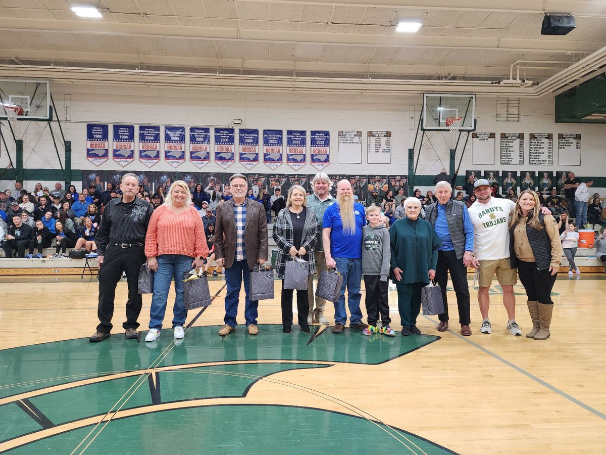 Thank you to @BandysHSTrojans for hosting elected officials night at their basketball game on January 12th! (Pictured: BOE members Ron Abernathy, Annette Richards, Don Sigmon, Michelle Teague, Tim Settlemyre, County Commissioner Barbara Beatty, Senator Dean Proctor)