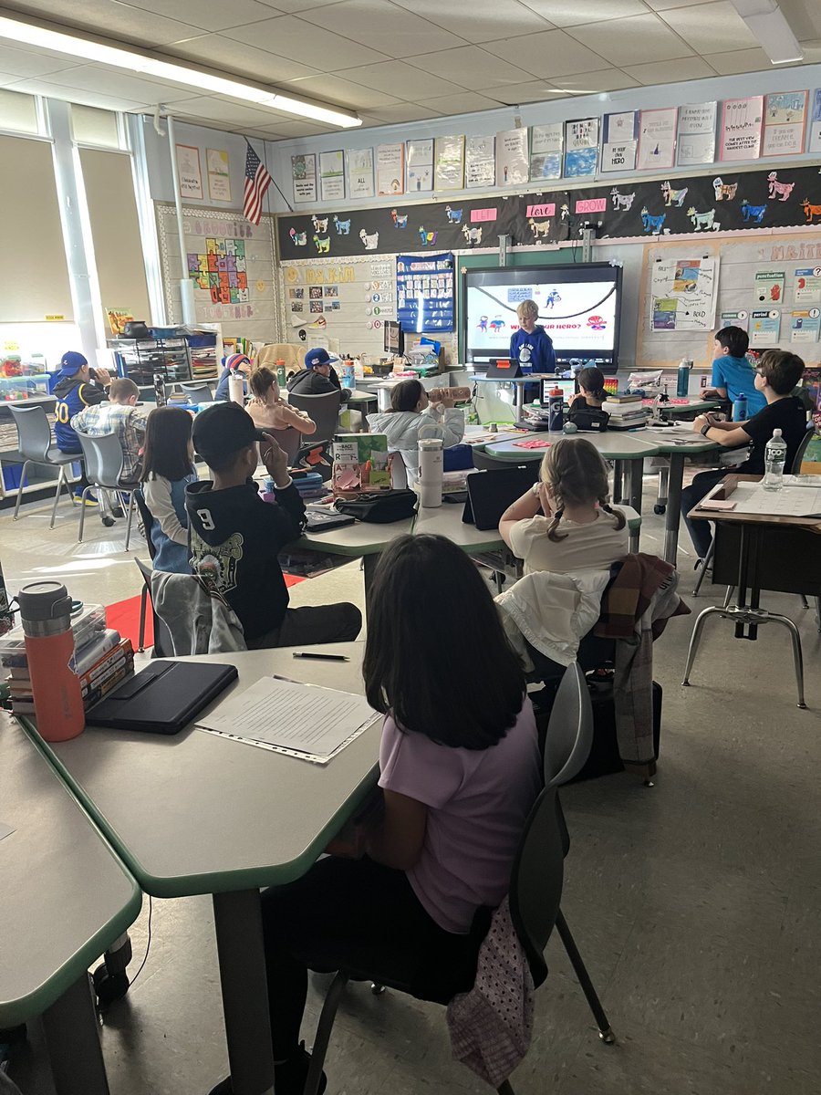 Loved hearing Ms. Kim’s 4th graders share their hero essays! <a href="/FPBSchools/">Floral Park-Bellerose UFSD</a>