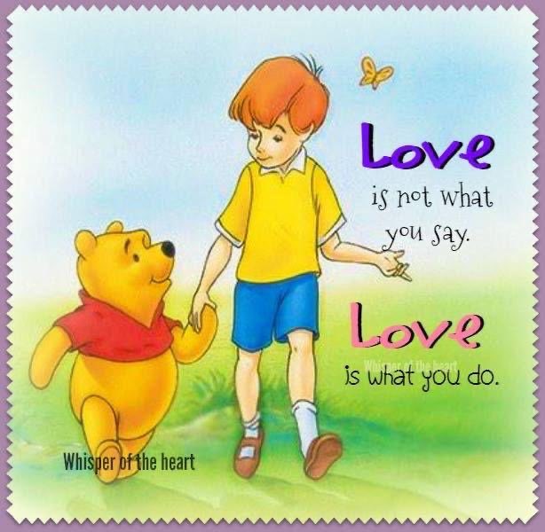 LOVE Is Not What You Say LOVE Is What You Do #LightUpTheLove #quotesdaily #IAMChoosingLove #JoyTrain #GoldenHearts #StarfishClub #ThinkBigSundayWithMarsha
