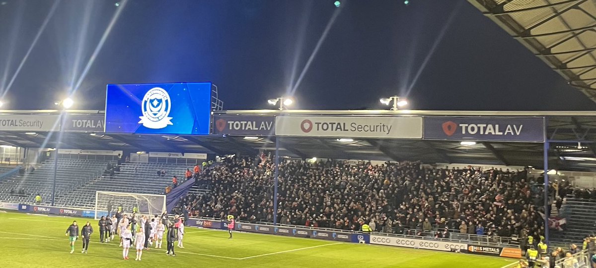 What an outstanding performance made all the better by our amazing fans who were in loud voice against a noisy Fratton Park. Thank you to the team, coaches and fans who all did their part today on a very cold day. Up the O’s!!