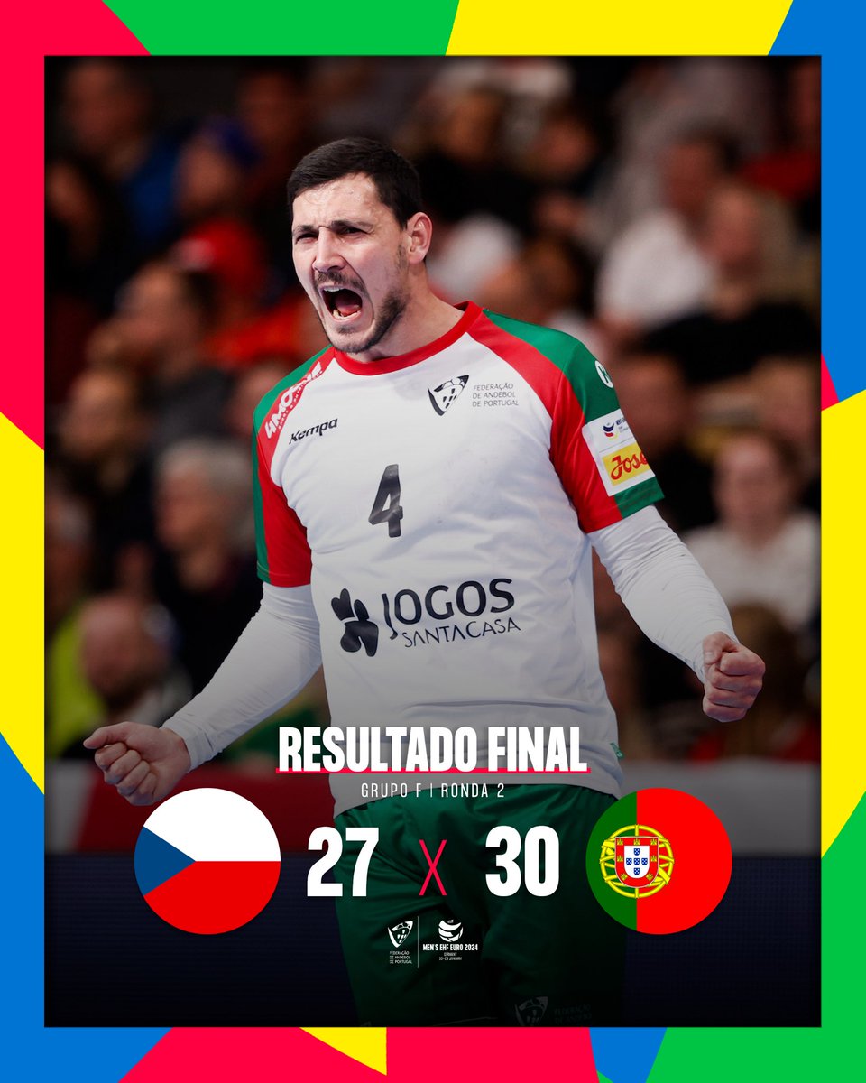 🇩🇪 𝐄𝐇𝐅 𝐄𝐔𝐑𝐎 𝟐𝟎𝟐𝟒 🔛

𝐈𝐌𝐀𝐂𝐔𝐋𝐀𝐃𝐎𝐒! ♥️ Só falta um bocadinho assim 🤏 para estarmos no Main Round 💭

📸 Kolektiff / EHF

#heroisdomar #portugal #andebolportugal #jogossantacasa #lidlportugal #ehfeuro2024 #heretoplay