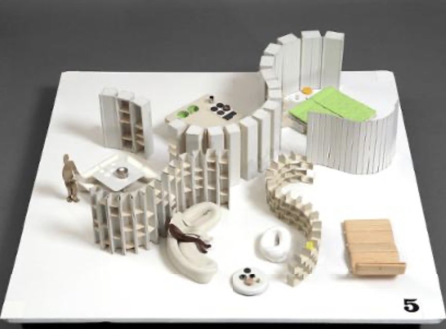 architext14's tweet photo. Pierre Paulin shelving as wall system. https://t.co/1VPBWnY64i
