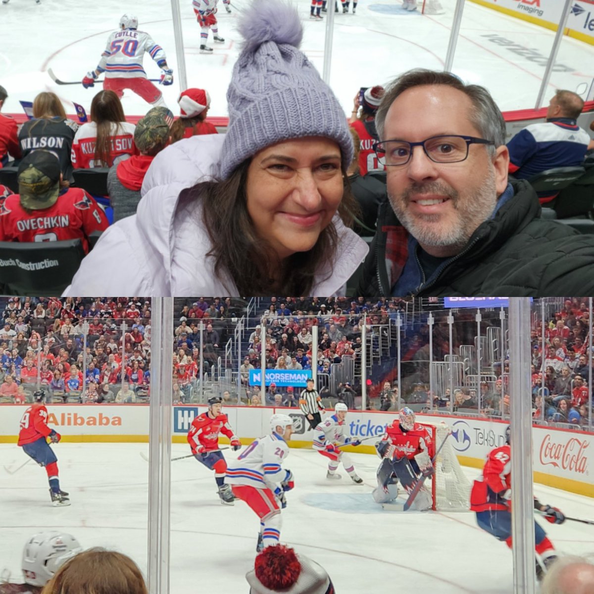 Chelle and I went to DC to see her @NYRangers today. Soon we'll be seeing these games in VA!