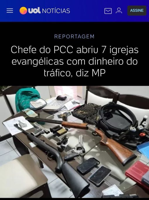 CPI das Igrejas Evangélicas. Se você apoia, dê like ou ajude a espalhar.