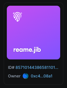 Exciting news, everyone! 👀 

We're thrilled to announce that we've successfully acquired our official <a href="/JIBID_JNS/">JIBID</a> for the @jibchain ecosystem.🤝

💡 Our new digital identity is "Reame.jib" – a simple and secure domain name designed to enhance both security and user experience