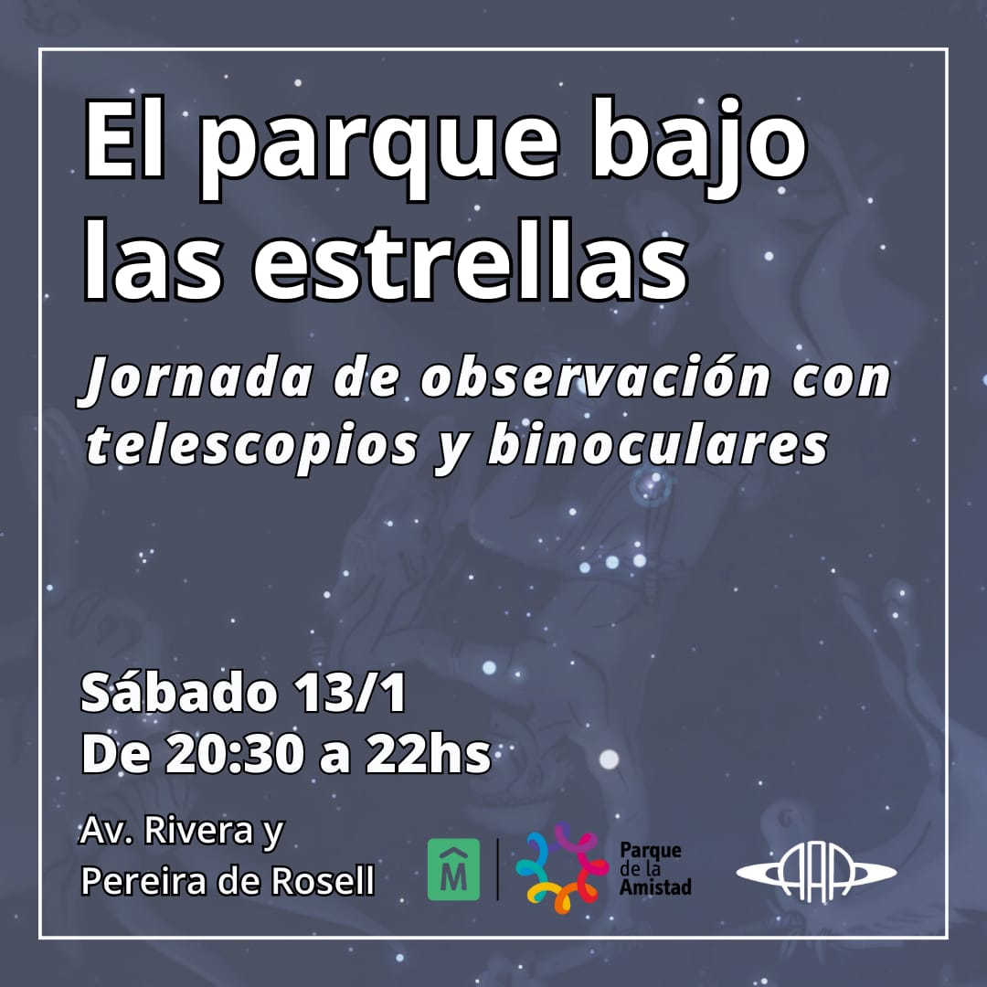 Reiteramos la invitación.
Actividad gratuita y abierta al público. No hace falta conocimientos específicos ni llevar ningún tipo de equipo. No se la pierdan.
.
.
.
#astronomía,
#telescopio,