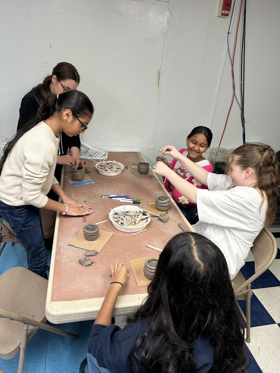 LearnWithMsLane's tweet photo. An awesome immersion into some Ancient Greek culture with a 'Day in Clay' yesterday. 6L can't wait to paint their vases in art! 🎨🏺 https://t.co/MIVoCtvGAV