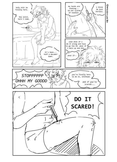 i think about "do it scared" a lot. thanks random comic from a tumblr post