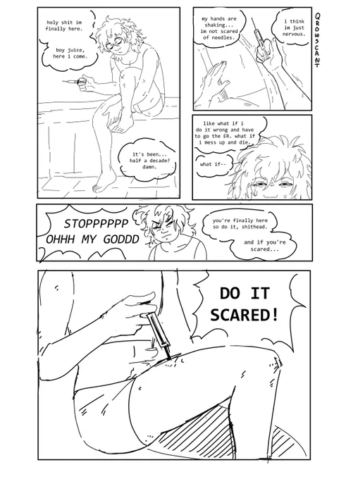 i think about "do it scared" a lot. thanks random comic from a tumblr post