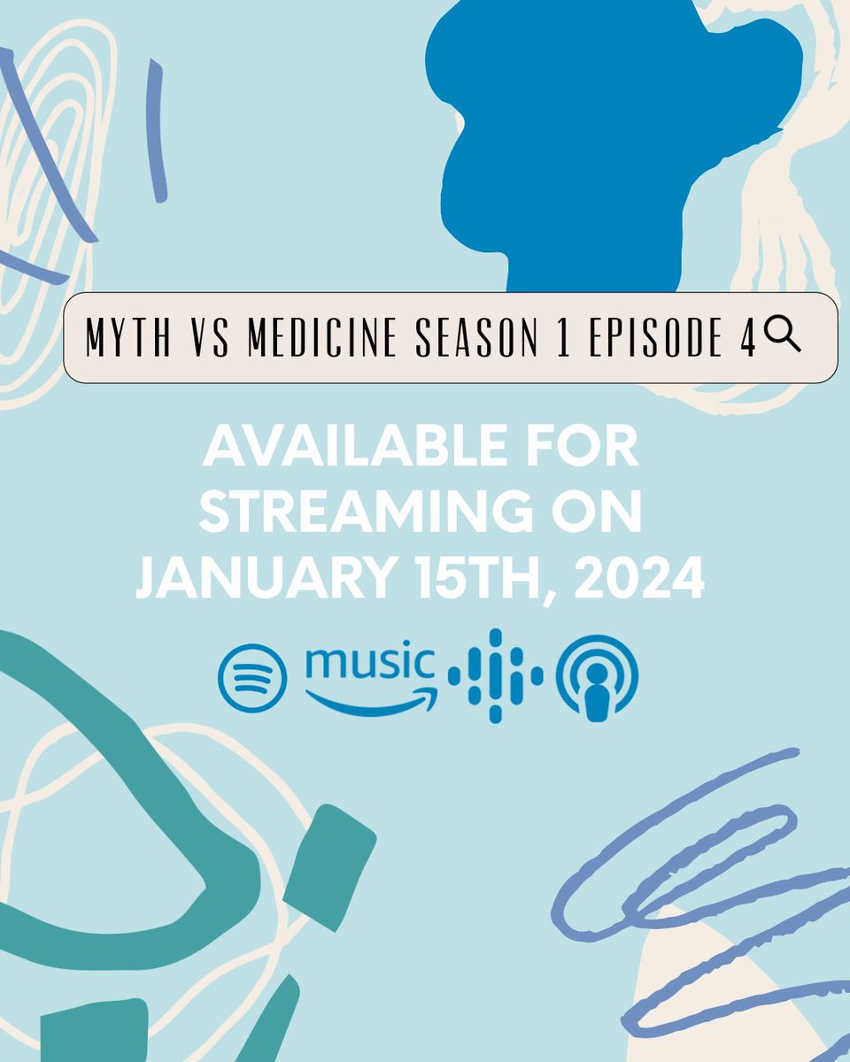 mythvsmedpod's tweet photo. Season 1 Episode 4 out Monday at 9am!! Tune in to learn more about brain tumors, pancreatic cancer, and ethical dilemmas galore! https://t.co/6JqGDIkih9