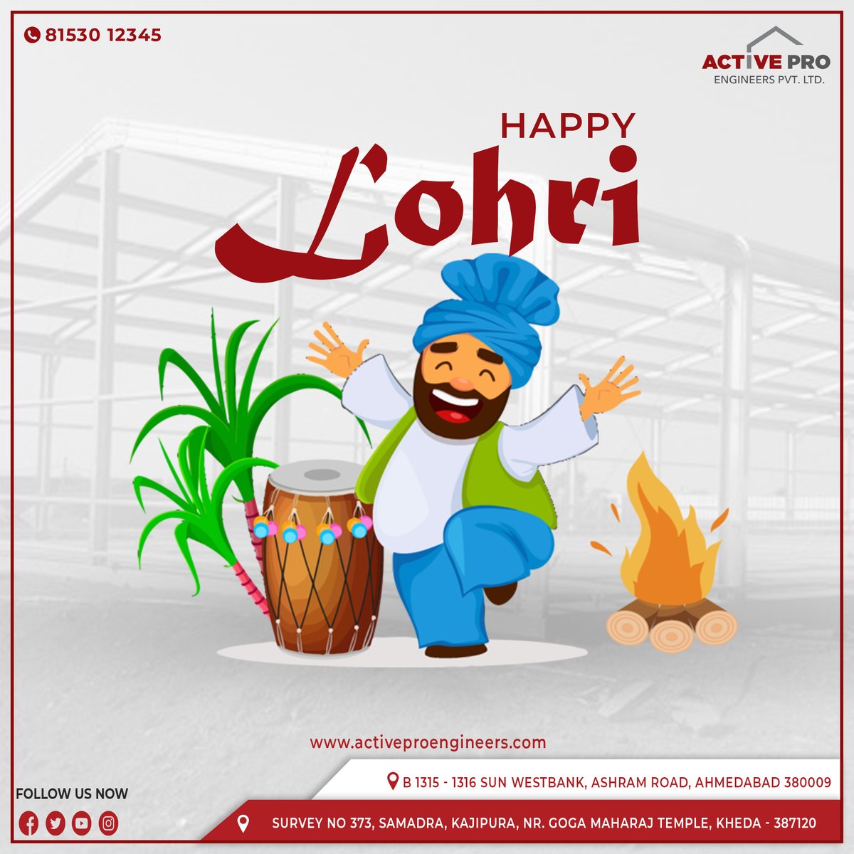 ActiveProEng's tweet image. 🔥✨Wishing you a harvest of joy, warmth, &amp;amp; prosperity! Happy Lohri from all of us at Active Pro Engineers.
 #HappyLohri #ActiveProEngineers 🔧🏗️ #happy lohri #HappyLohri #happylohri #happylohri🔥 #happylohri🔥🔥 #happylohritoall #happylohritoall🔥💥✨🔥🙏 #Lohri #lohri #lohri🔥