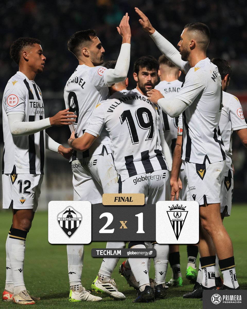 FINAAAL FINAAAL FINAAAAL EN CASTALIA 🏟️ (2-1) ‼️ 𝟭𝟬 de 𝟭𝟬 en EL TEMPLO ‼ VICTORIA DEL CASTELLÓN PARA FINALIZAR LA PRIMERA VUELTA CON GOLES DE JESÚS DE MIGUEL Y RAÚL SÁNCHEZ ‼️ GRACIAS, AFICIÓN ‼ #CastellónAlgeciras #PPO👂