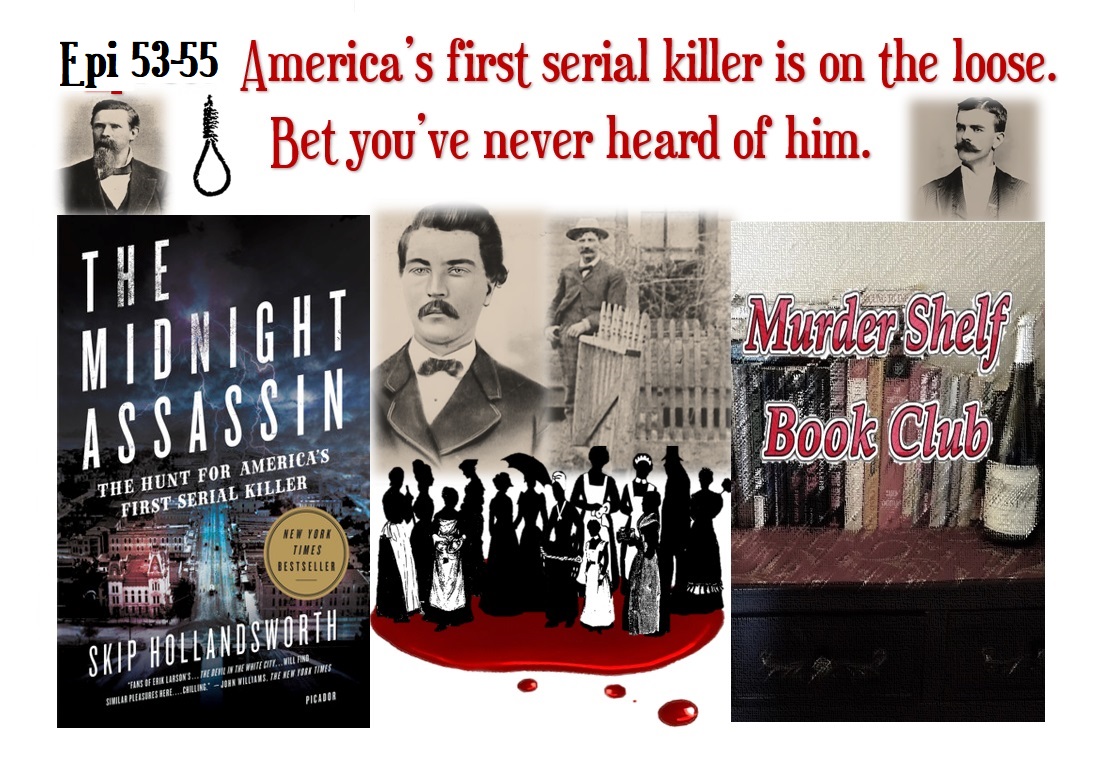 shelf_club's tweet photo. Last year- The Midnight Assassin! A look back at the first serial killer in America!
Ep 53, 54 & 55!
https://t.co/P5vFzt9qas
#truecrimepodcast #history #Austin #Texas #serialkiller #unsolved #ServingWomenMurders #Pinkertons #deepdive #investigation #TexasHistory #homicides #podcast #bookclub #truecrimebook