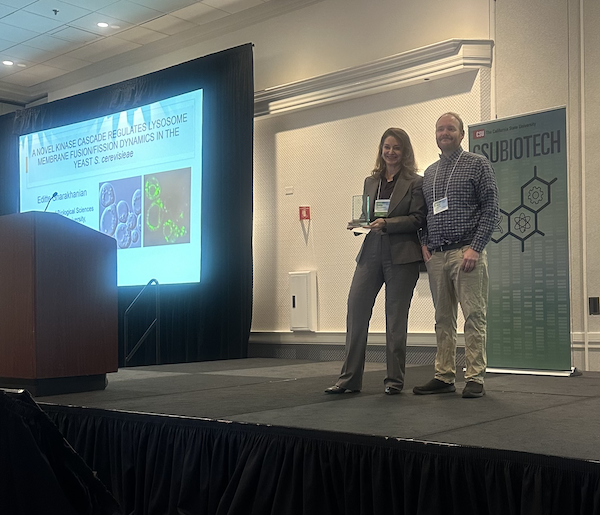 sgpombe's tweet photo. Yes, we ENVy Editte Gharakhanian @CSULB, recipient of 2024 Faculty Research Award @calstate 36th Annual #CSUBIOTECH Symposium! Congrats from fellow @UCLA Bruin-you were finishing your PhD in Kasamatsu lab-my 2nd rotation in 1988. Wonderful to see results of your G-lab mentoring! https://t.co/Ns644RNJDP