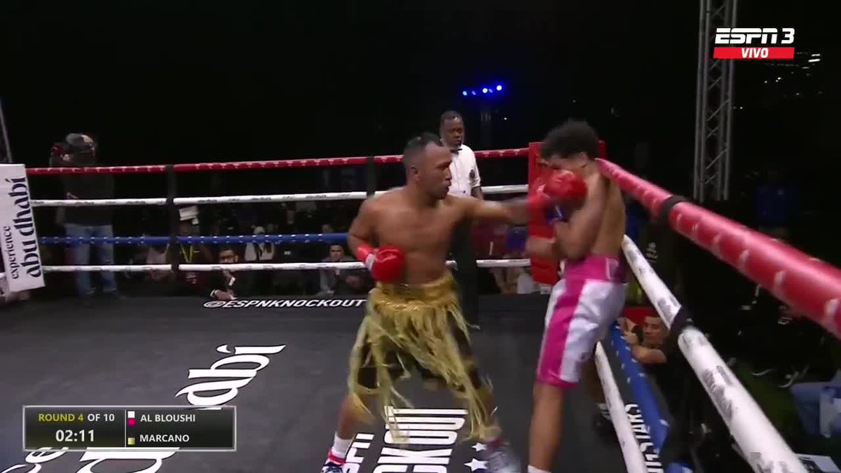 ESPNKnockOut's tweet photo. R4: ¡Y se animó nomás! Milner Marcano lo tuvo contra las cuerdas a Fahad.
#ESPNKnockOut #RSA2 https://t.co/4yWfy5xAcr