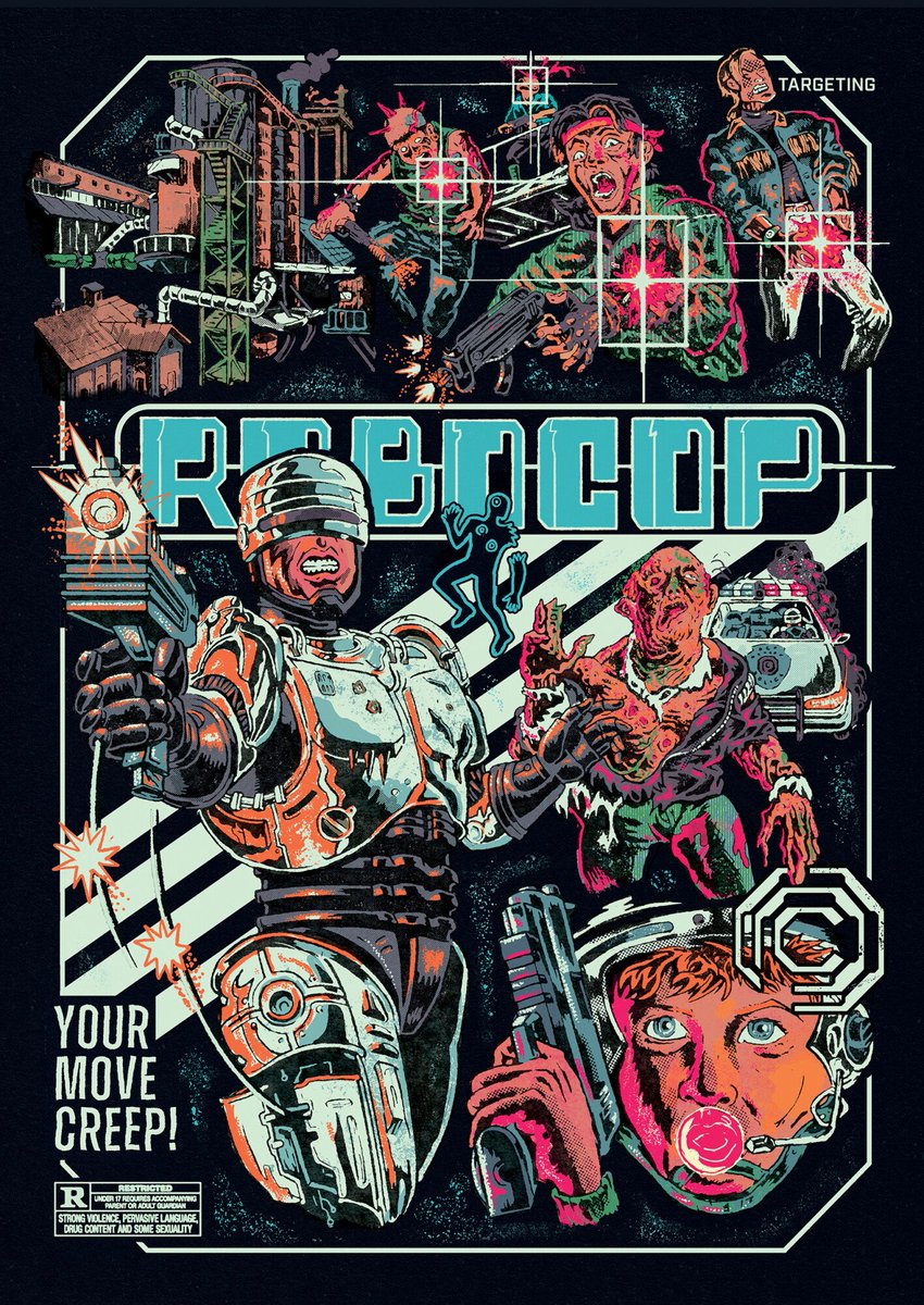 PosterSpy's tweet photo. ROBOCOP fan poster uploaded by @HaliliKarasu 
#Robocop #Scifi #MoviePosters #Illustration https://t.co/MkqaC3Ac7U