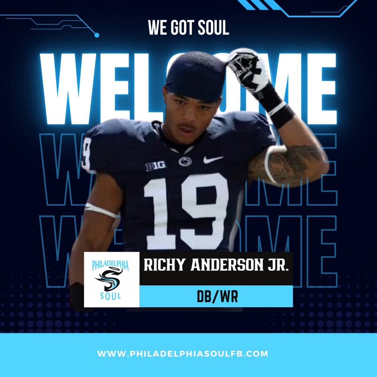 phillysoulfb's tweet photo. Welcome to the Soul Richy Anderson! 🔊🔊🔊 https://t.co/dz4zfHSwT2