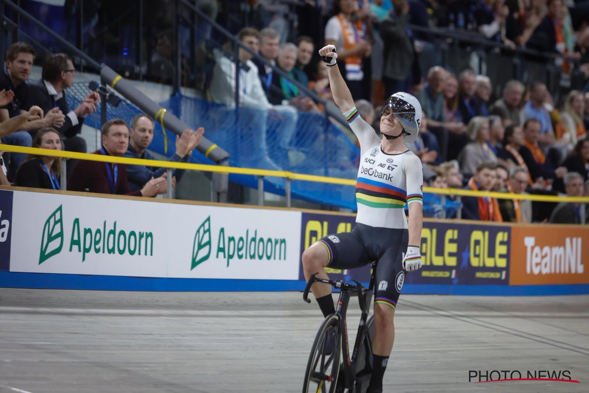 BELCyclingTeam's tweet image. Lotte does it 🚀🚀

What a classy Women's Points Race by the reigning World champion 🥇🙌🏼

#EuroTrack24