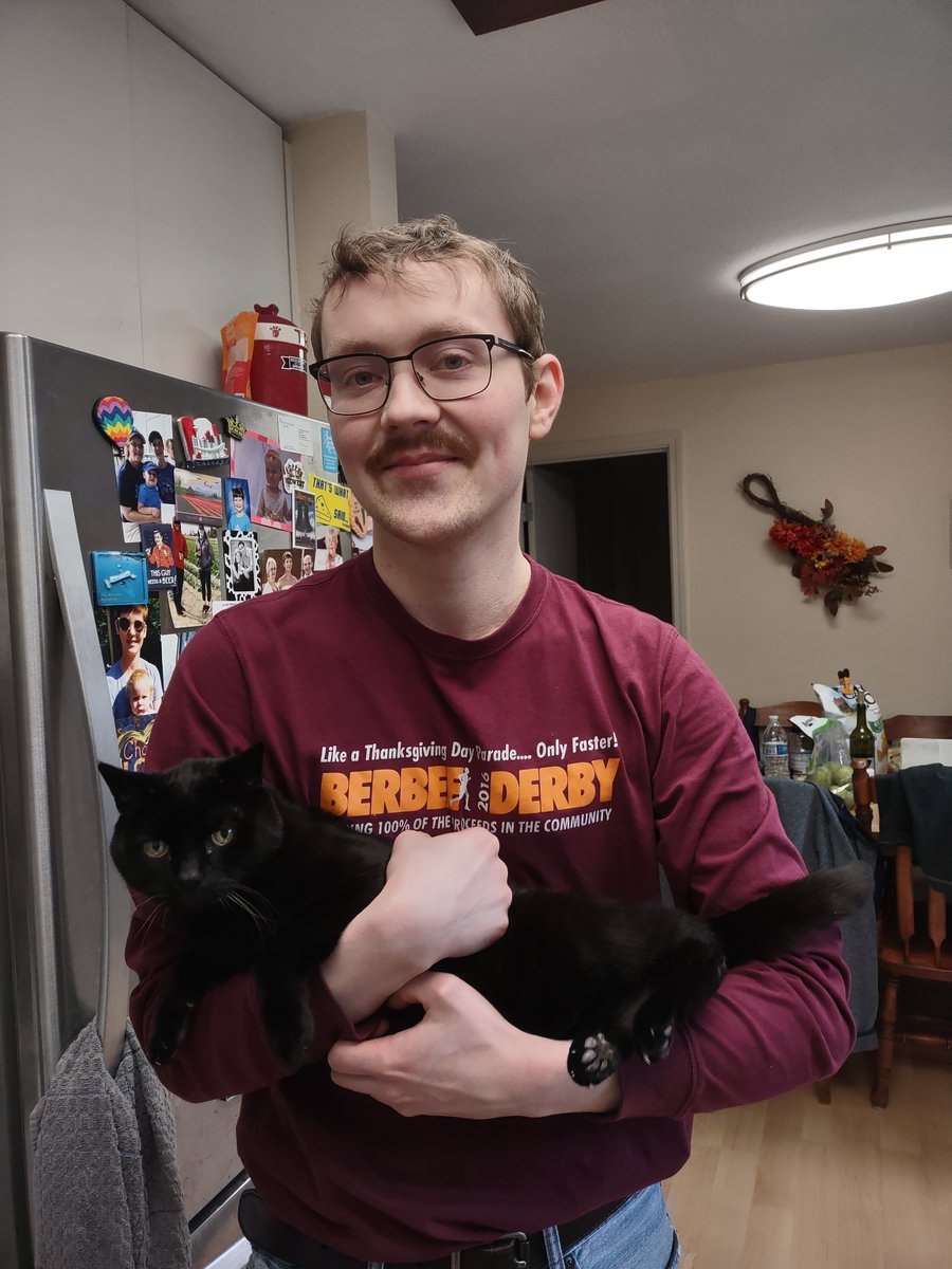 deedlefleedle's tweet photo. Finally updated my Facebook profile pic after a lot of years. I think the shirt and cat are phenomenal https://t.co/RqDk9Fsb3d