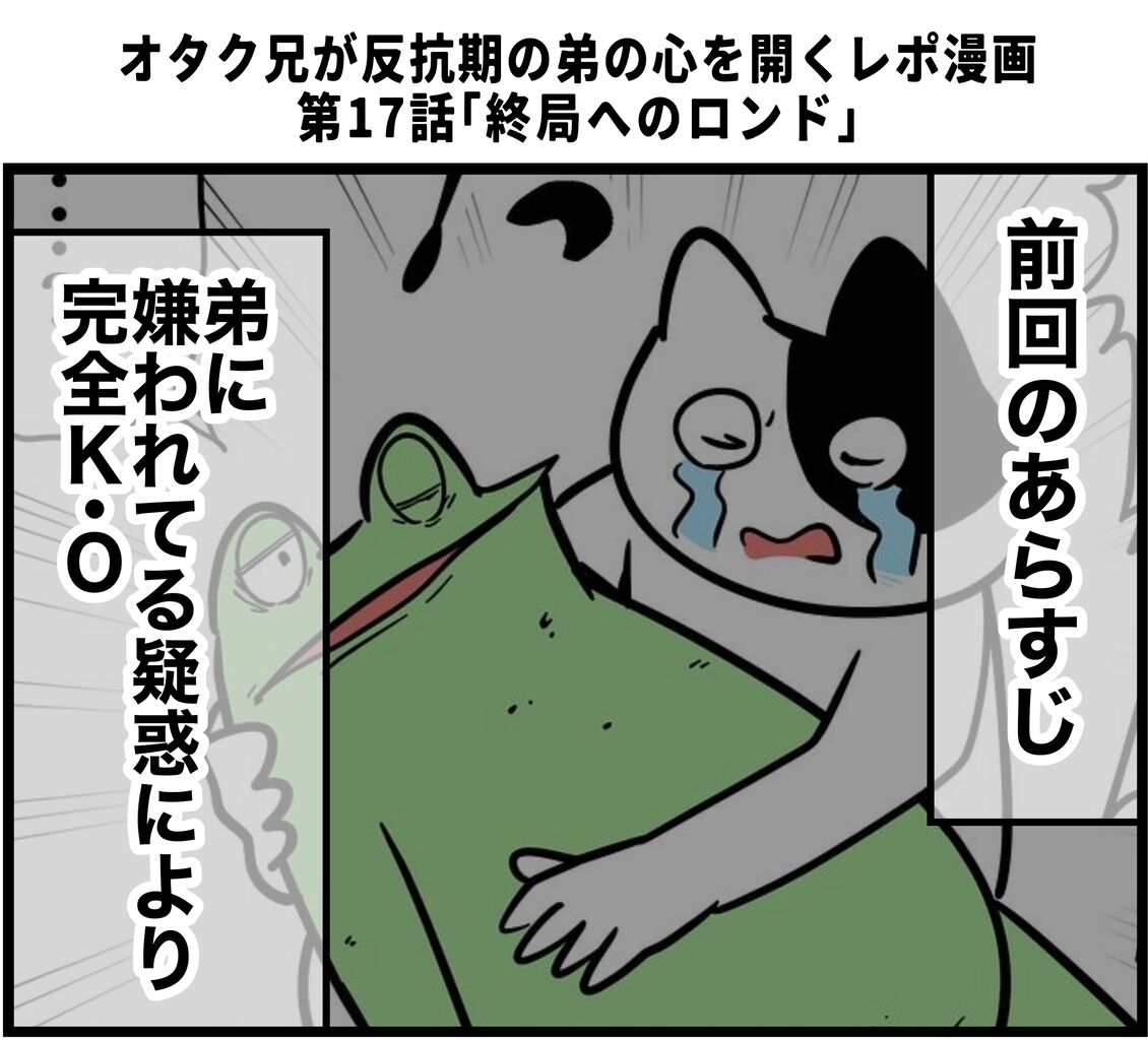 オタク兄が反抗期の弟の心を開くレポ漫画 その17