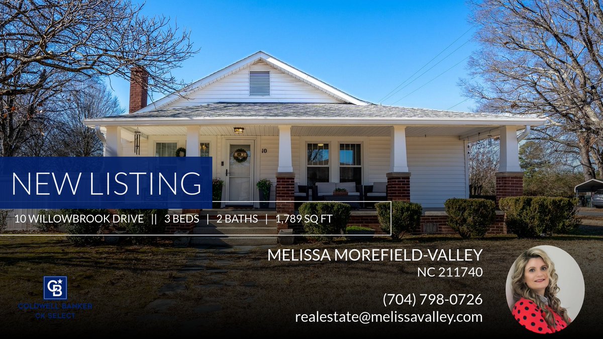 ValleyMorefield's tweet photo. 📍 New Listing 📍 Take a look at this fantastic new property that just hit the market located at 10 Willowbrook Drive in Concord. Reach out here or at (704) 798-0726 for more information!

Listed by Brittany Craig

Melissa Moref... https://t.co/cyhrn4oFXH https://t.co/WvymS9H6fw