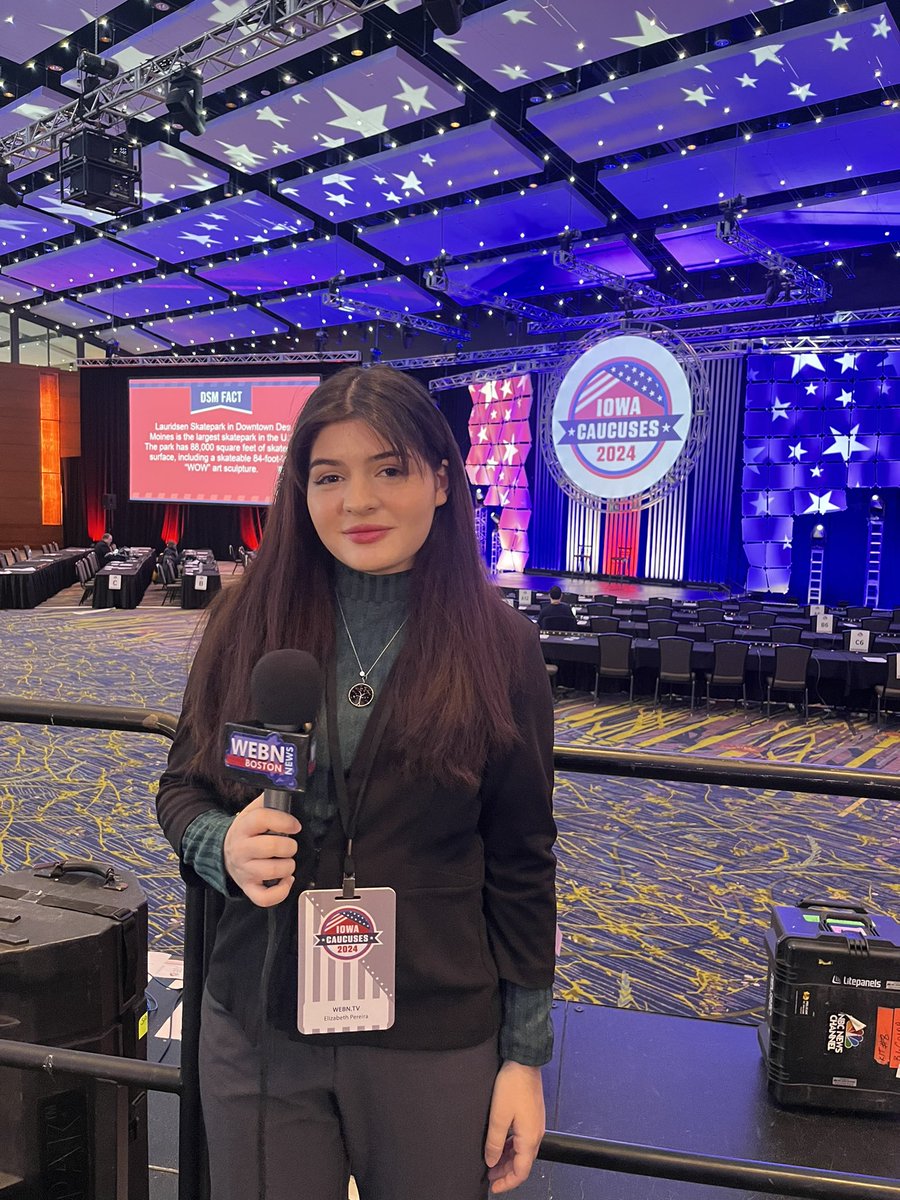 WEBN is in the <a href="/iacaucus2024/">2024 Iowa Caucus</a> Media Center listening to speakers and getting prepped for the next few days of caucus coverage. 

#IowaCaucus #2024Election