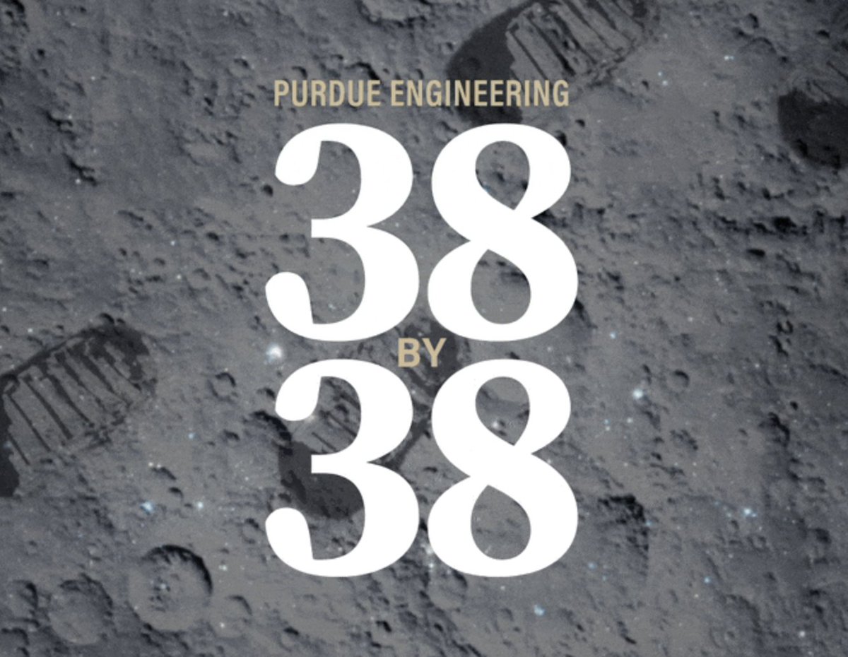 The College of Engineering is excited to announce the inaugural Purdue Engineering 38 by 38 award to recognize 38 young alumni who have rocketed through the ranks and left their mark.

What to nominate an alum? It only takes 5 minutes!
my.reviewr.com/s2/site/purdue…