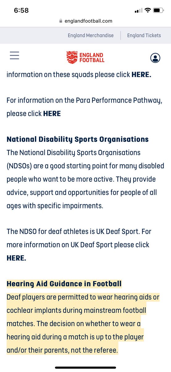 Just in case any other teams want to report to the referee our deaf international shouldn’t be allowed on the pitch with hearing aids on ⬇️

🦅🦅