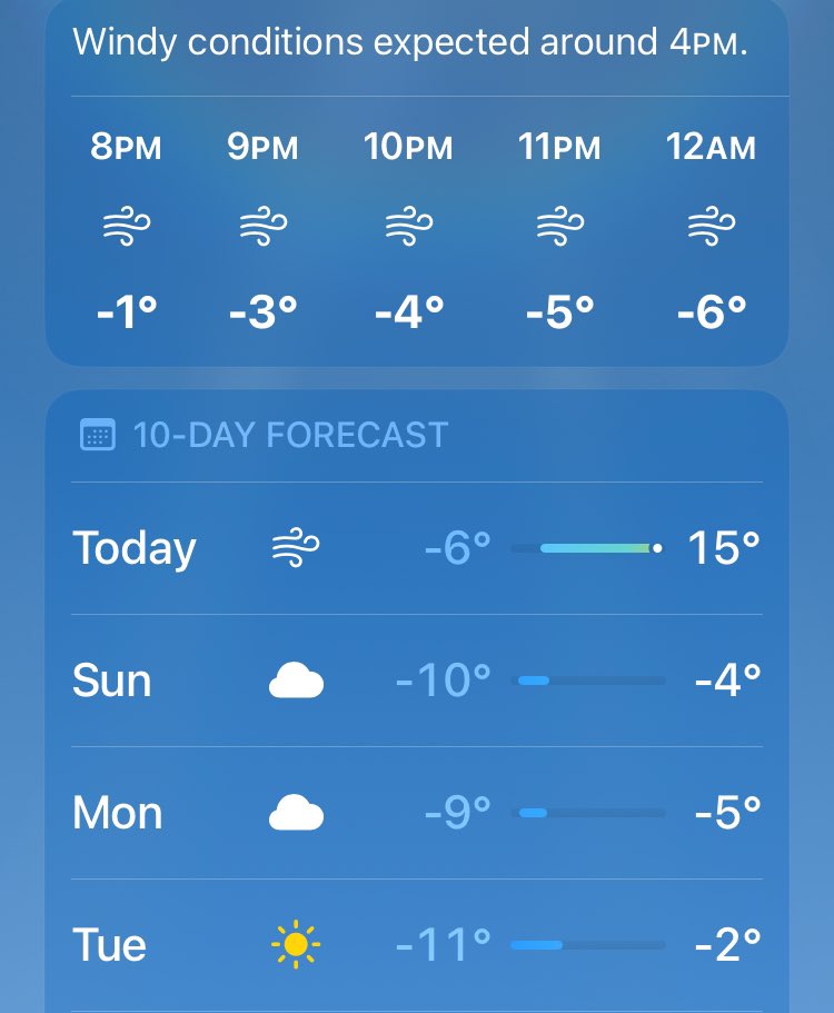 Minha chefe é um amorzinho!
Mandou mensagem de manhãzinha pra me lembrar que vai tá super frio hoje a noite e que era pra eu checar os pneus dos carro (que arreiam quando tá muito frio) e pra make sure que meu aquecedor tá funcionando bem! 🥰🤌🏼