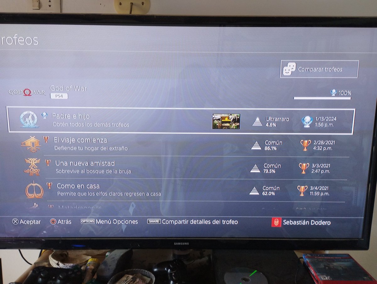 Faz_Trax's tweet photo. 13/01/24 02:18 pm - God of War 2018 Platinado 100% Dificultad: Dame un desafío. https://t.co/6jQnRD3R1s