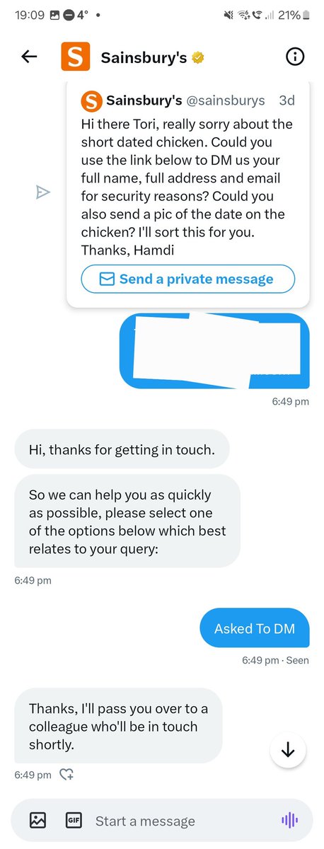 Miss_Twizz's tweet photo. @sainsburys I have, it's been completely ignored. Again 🙄 https://t.co/SbQGMWPSYc
