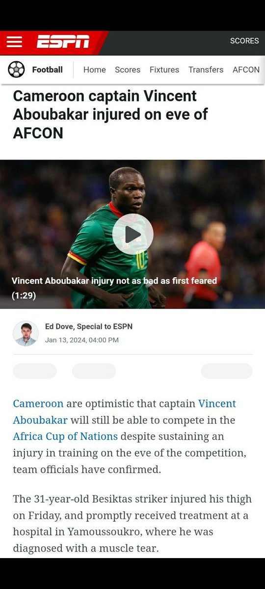 africaneleven's tweet photo. Positive update. #Cameroon #AFCON #AFCON2023 https://t.co/6L1B6NyqWH
