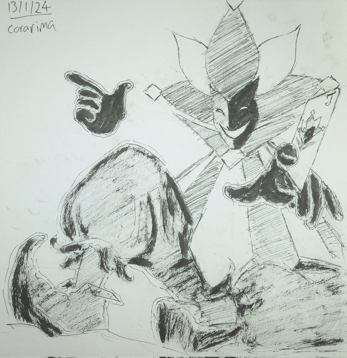 Daily 30 minute sketch: Dimentio

#SuperPaperMario #rkgk