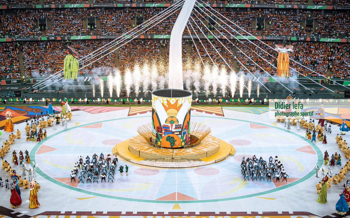 DidierLefa's tweet photo. Céremonie d'ouverture de la #TotalEnergiesAFCON2023 🇨🇮🇨🇮

#CAN2023 https://t.co/0Ab8k8MM8d