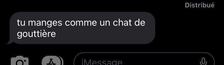 le repas vs le message