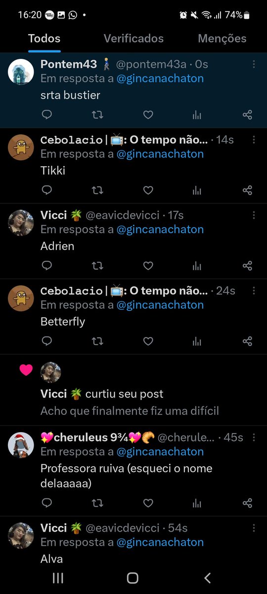 gincanachaton's tweet photo. +45 pontos para o time Cat Walker (a cheruleus com a resposta na ponta da língua kkkkk) https://t.co/u9LLSYvaRQ