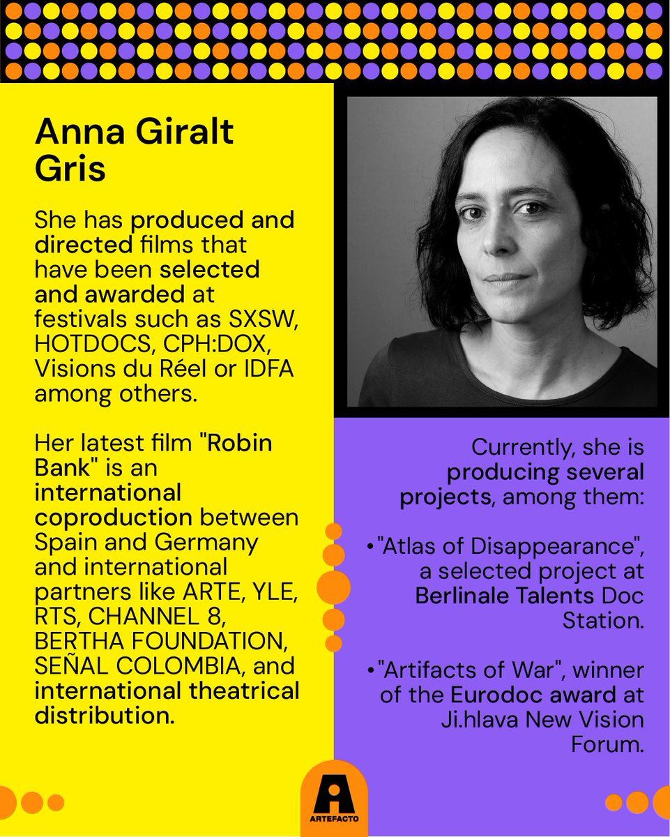 artefactofilms's tweet photo. 🚨LAST DAYS! #OpenDocs call for documentarians closes this Monday Jan 15th! Meet Artefacto’s founders & partners in charge of the 3 month mentorship for the selected projects. Don’t miss this chance for your non-fiction short! #AI #Runway
📲Apply now! https://t.co/BRhN4Ke0S4 https://t.co/Y7MTBBztTQ
