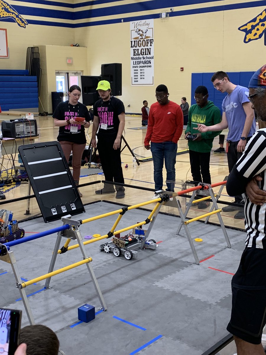 RoboticsDreher's tweet image. We are at a FIRST Tech Challenge Scrimmage at Lugoff Elgin Middle School with our rookie unified FTC team.  Our friends from W.G. Sanders are also here competing in their first FTC season and looking great!