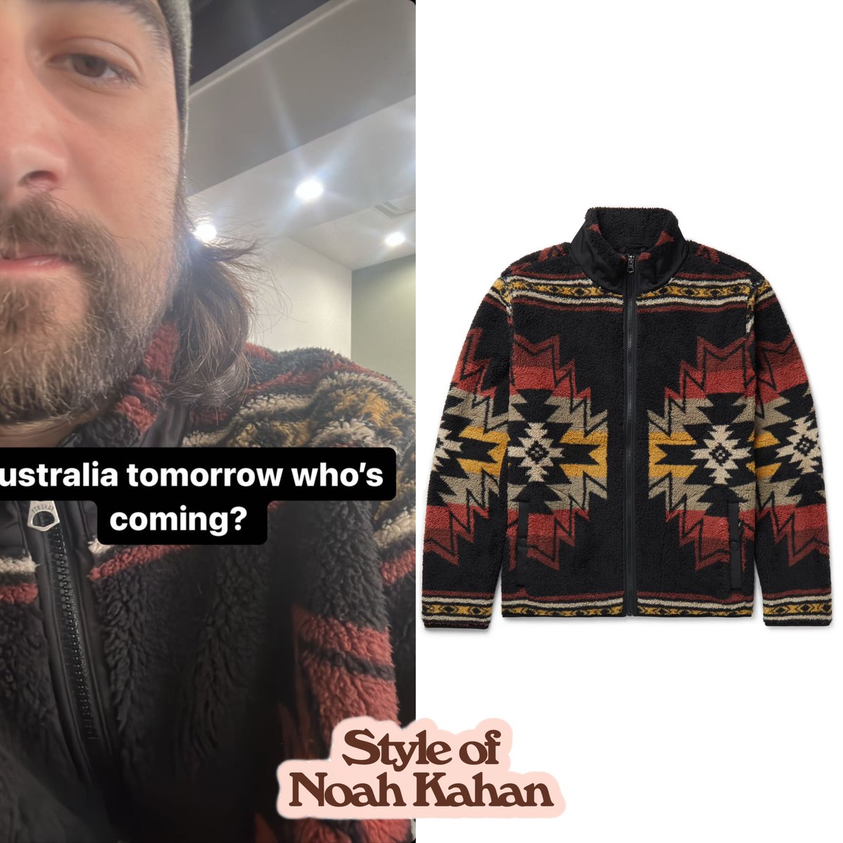 noahkahanstyle's tweet photo. .@noahkahan wears:
-Doug Good Feather Fleece Zip Jacket from #Faherty (sold out) https://t.co/rDMS2mMiHl