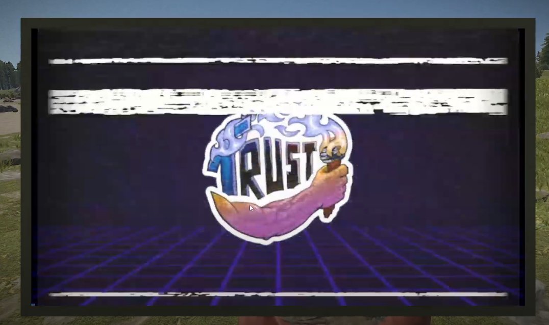 creepyjerky's tweet photo. #Rust #TrustInRust
Trust In Rustで最初にながれた映像を再生する仕組みは、管理者権限（f1コンソール）で使えるコマンドです！

broadcastplayvideo [video url] 

なおvideo urlは最後が拡張子のものをご使用ください。
サーバ内のアクティブユーザの画面に強制的に指定したURLの動画が流れます！ https://t.co/cqESCK7wEm