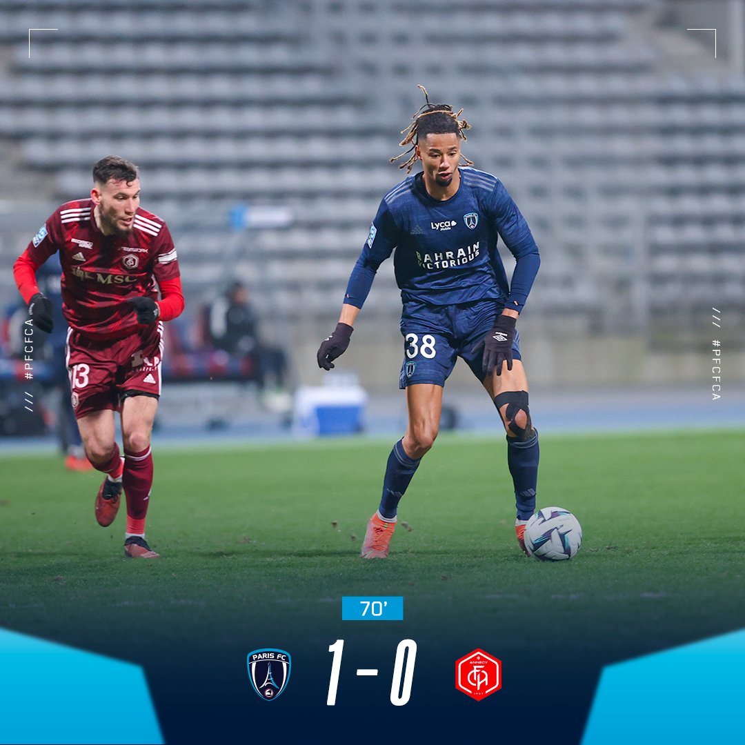 ParisFC's tweet photo. 👊 Ayoub Jabbari, véritable poison pour la défense ce soir !

1⃣-0⃣ #PFCFCA https://t.co/JLTJsutvI9