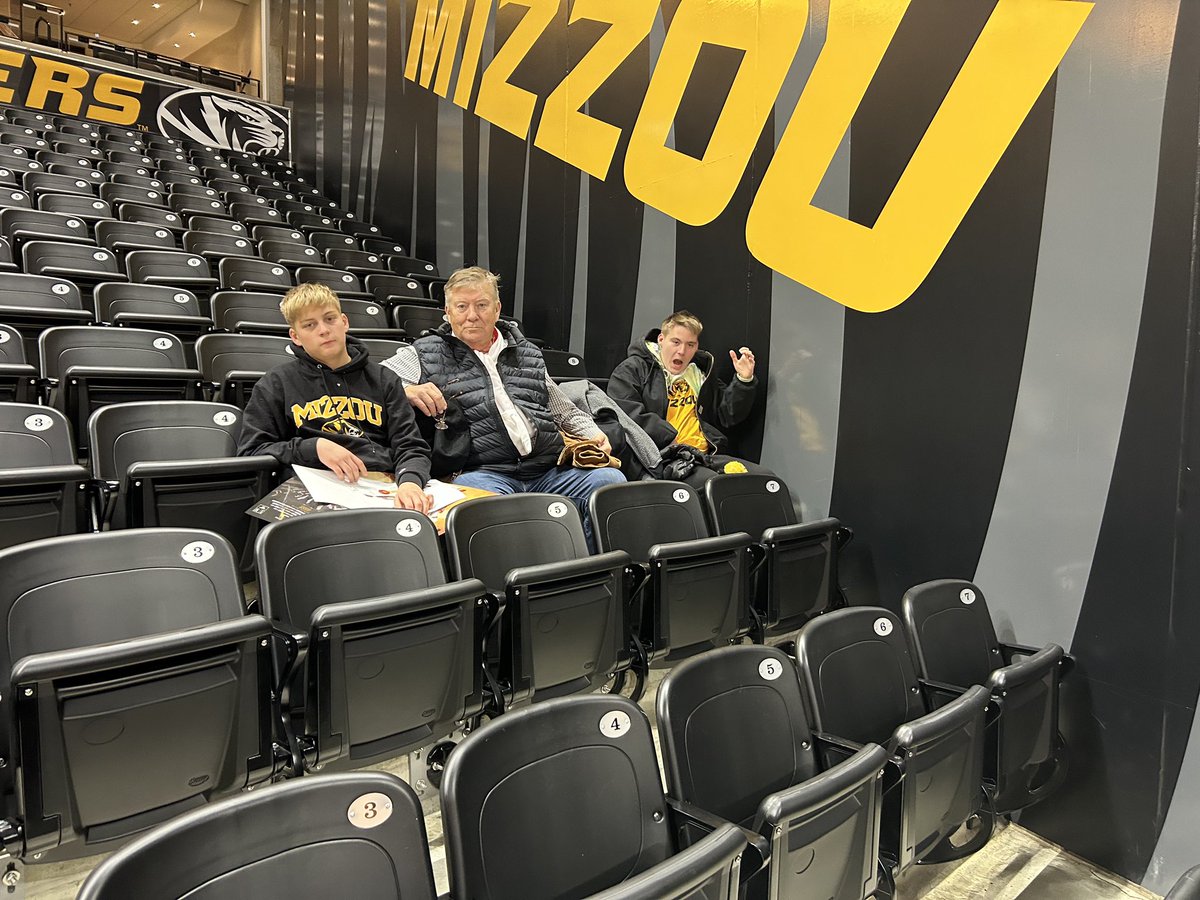 Guys day out watching some Mizzou Basketball.