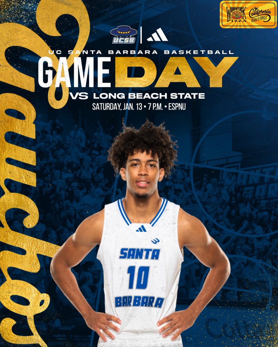 Ready to take on the Beach on national TV! First 1,000 students get a free Surge T-shirt!

🆚 Long Beach State
⏰ 7 p.m.
📍 The Thunderdome
📺 ESPNU
📊 bit.ly/UCSBvsLBSULive…
🎟 bit.ly/UCSBBasketball…

#GoGauchos | <a href="/FontenetJason/">Jason Fontenet</a>