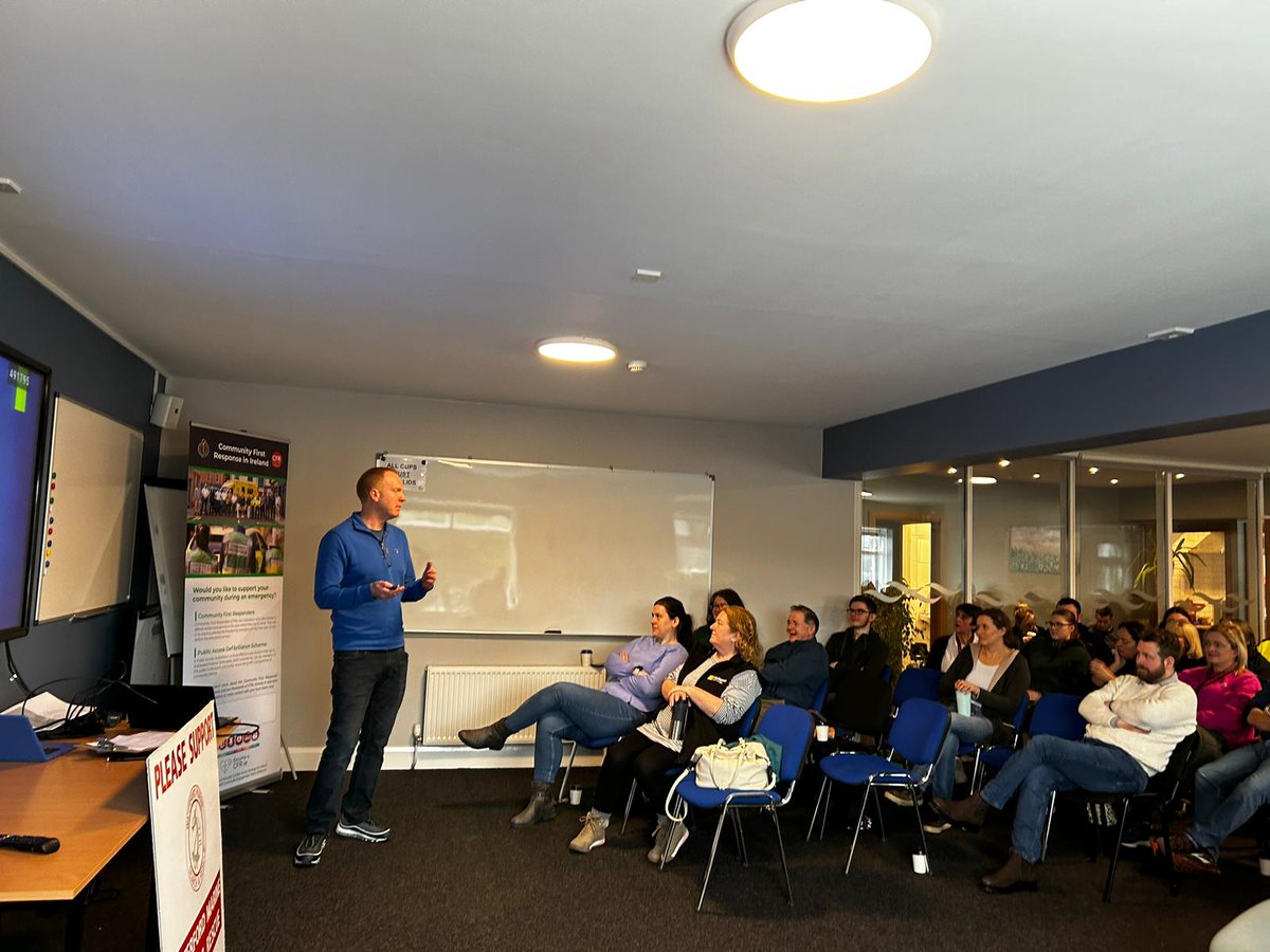 Community_NAS's tweet photo. A great morning at the CFR Regional Training Day in Waterford City.  Held at the Waterford Marine Search and Rescue base. The sold out crowd got some fantastic talks on a range of topics. Thank you to all the speakers.  Thanks for hosting @donnchadhf #lifesavingCommunities https://t.co/i189bPHR08
