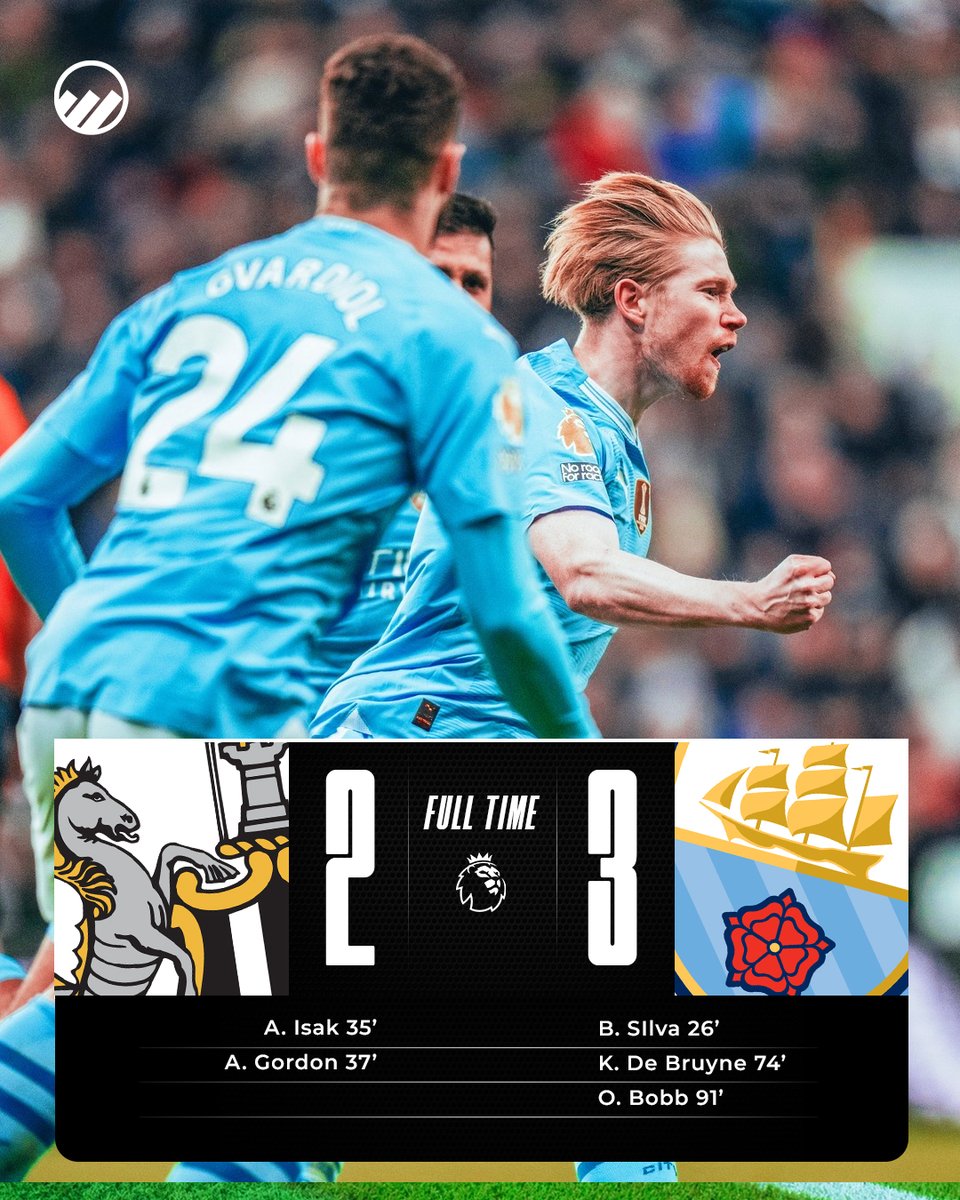mancityroom's tweet photo. WHAT A COMEBACK!!!!!!!

 1 gol &amp; 1 assist dari Kevin di babak kedua. Gol bagus dari Bobb bawa City raih 3 poin. COME ONNNNNN https://t.co/xxpETJJcMU