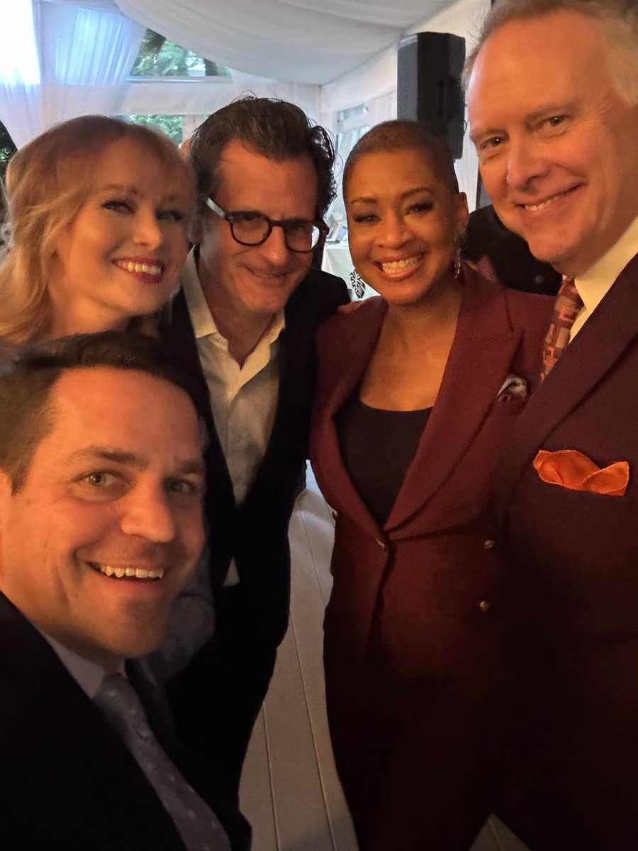 EddieMuller's tweet photo. REUNITED. To inaugurate TCM’s 30th Anniversary of celebrating cinema’s significance to our culture. Big things ahead! Bring on 2024! #TCM #noiralley #TCM_Party ⁦@tcm⁩ https://t.co/PfuPTWiIuK
